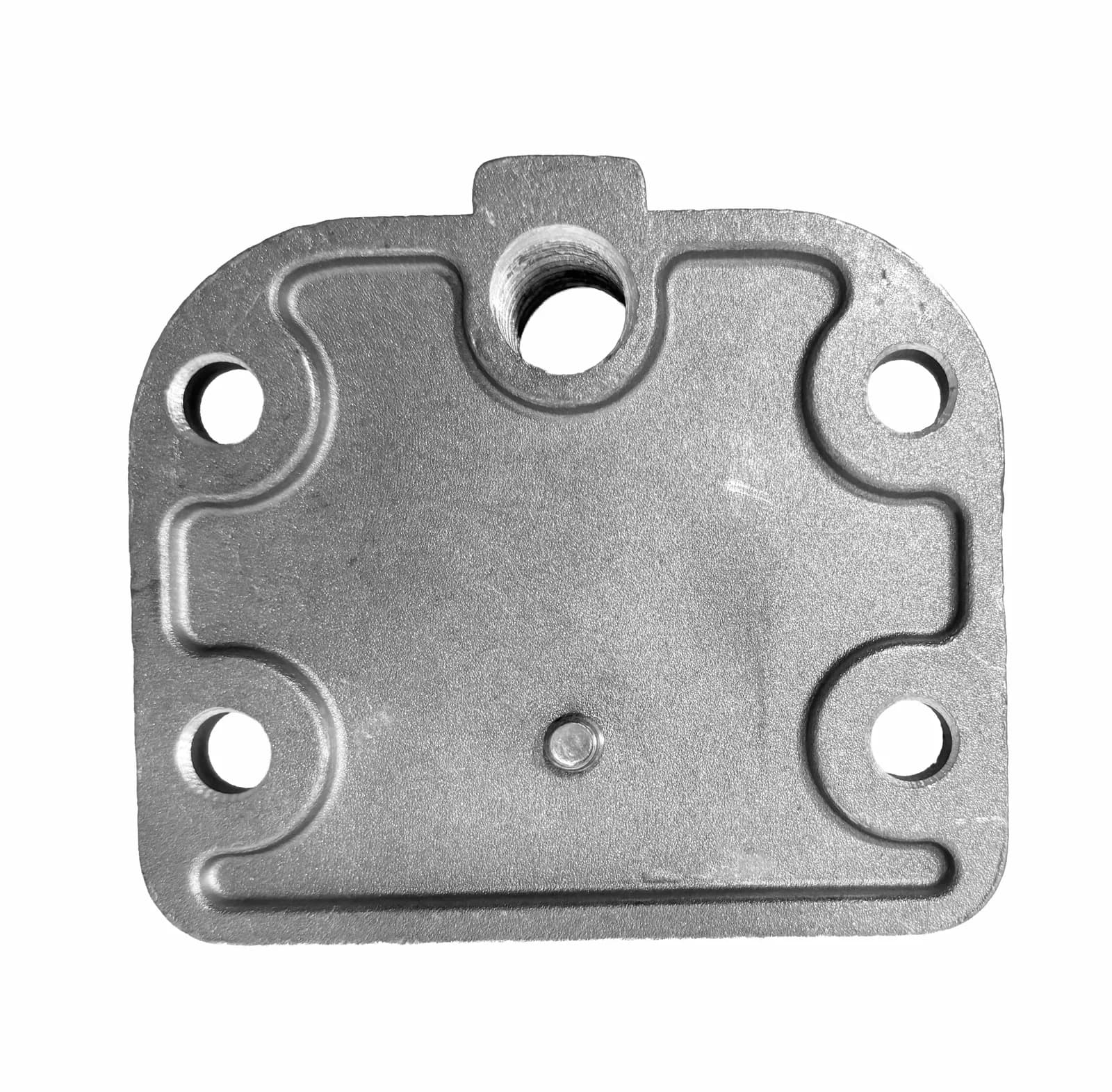 Base plana para punta captadora para varilla de 5/8" cable #4 a 2/0 AWG