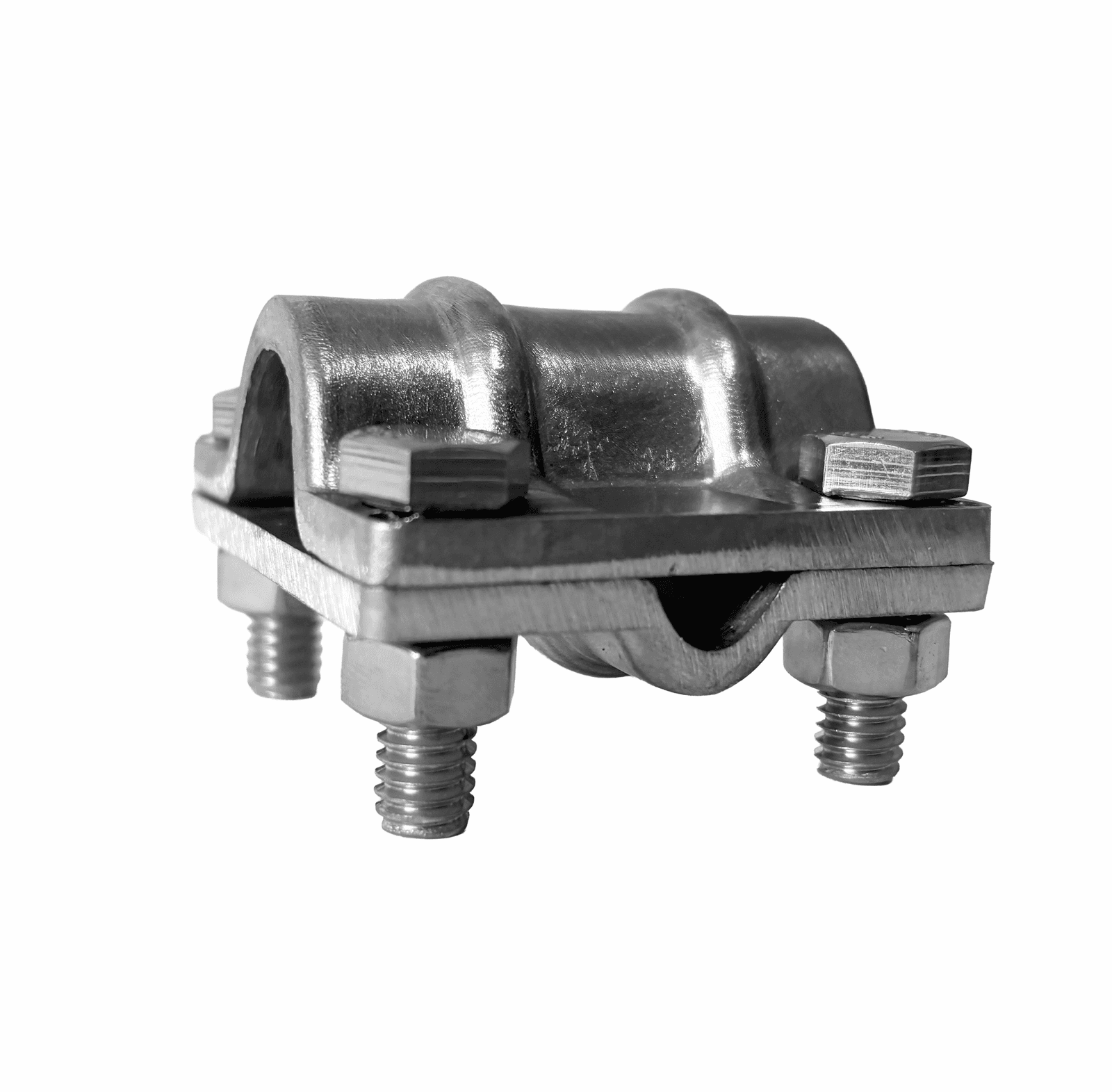 Conector en aluminio de derivación en T y X para varilla de 5/8" cable 4 a 2/0 AWG