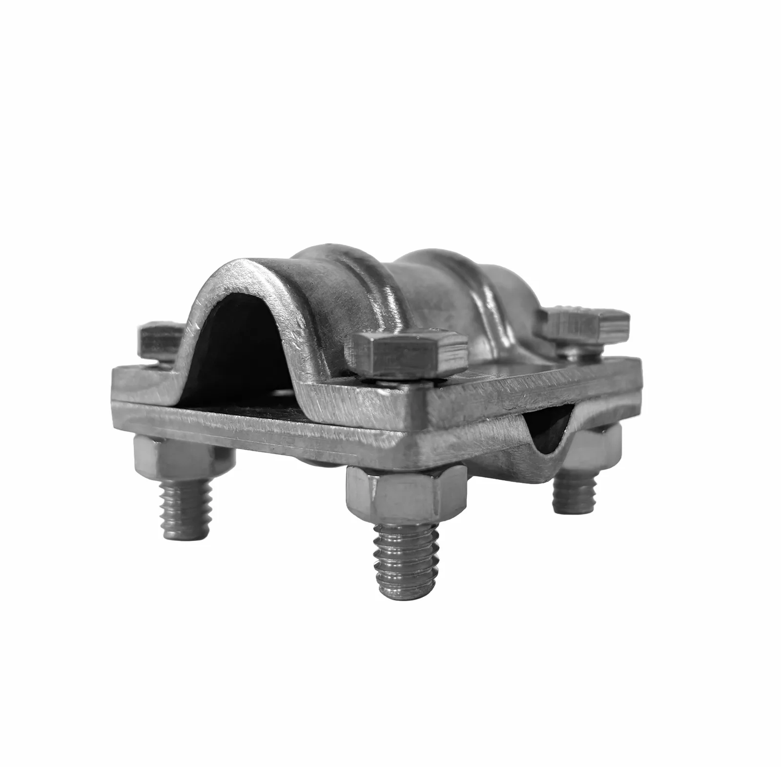 Conector en cruz en cobre para varilla 5/8" cable 4-2/0 AWG, referencia WACCT*8