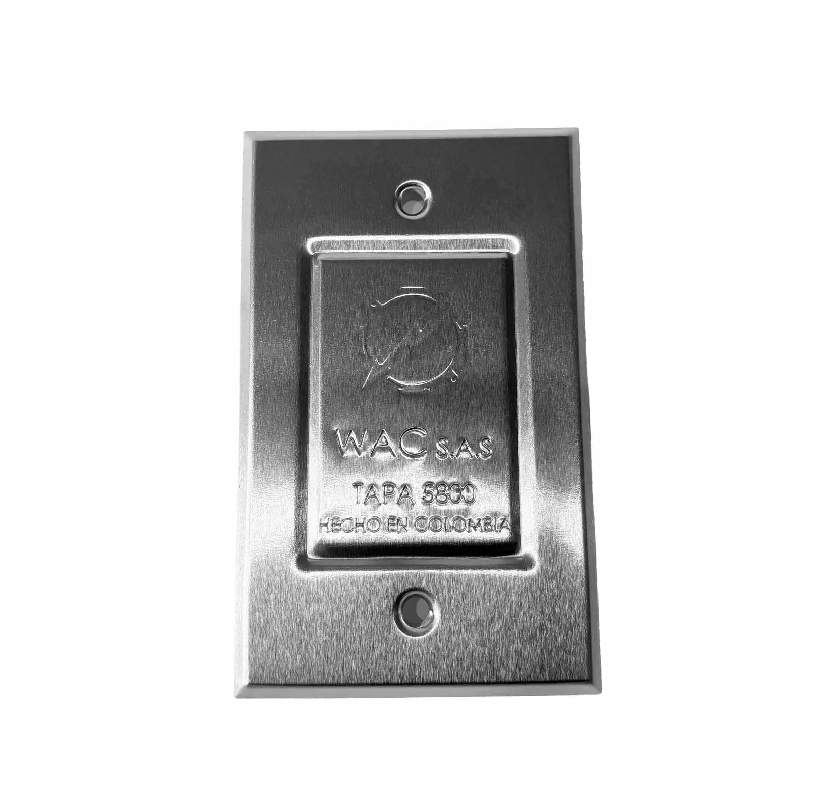 Tapa en aluminio para caja